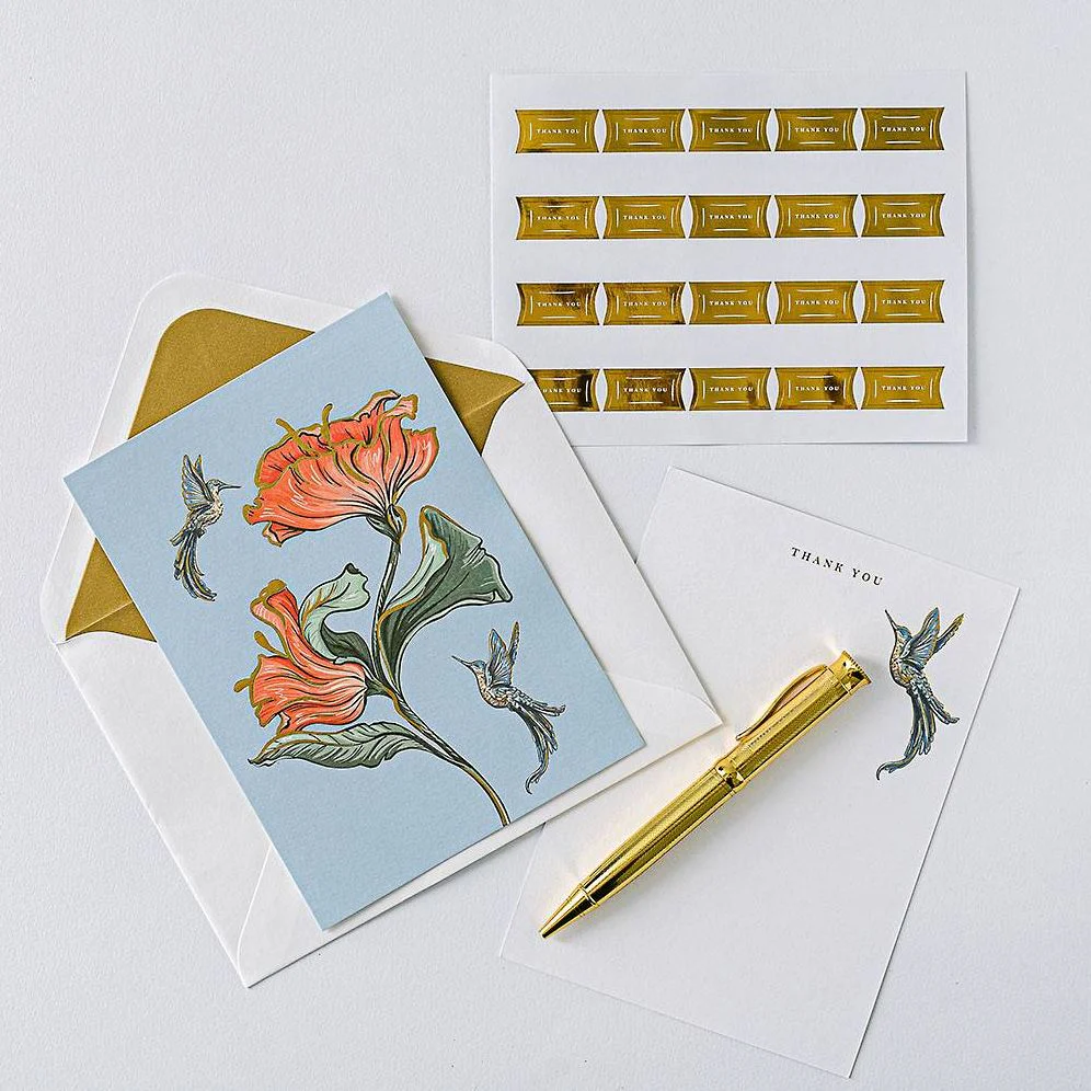 Hummingbird Luxury Thank You Card Set - Image 10