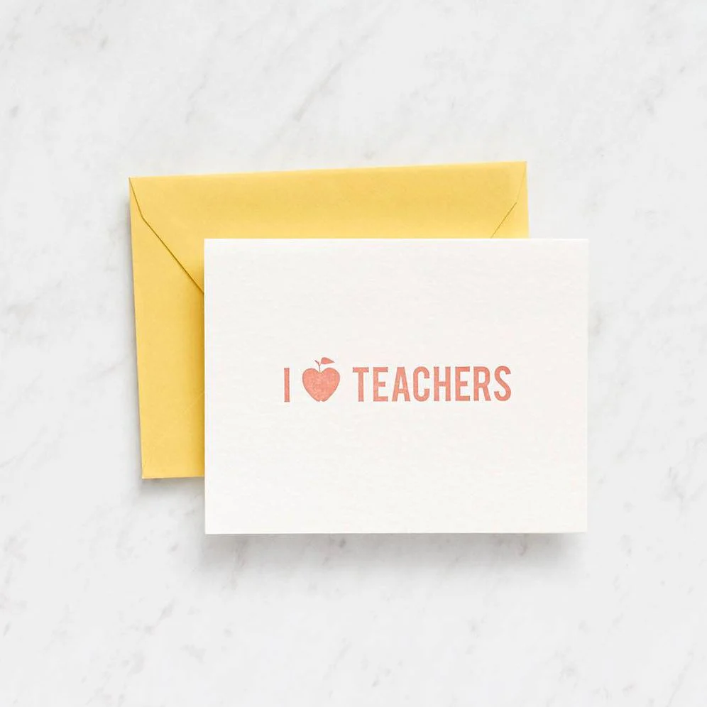 I Apple Teachers Greeting Card
