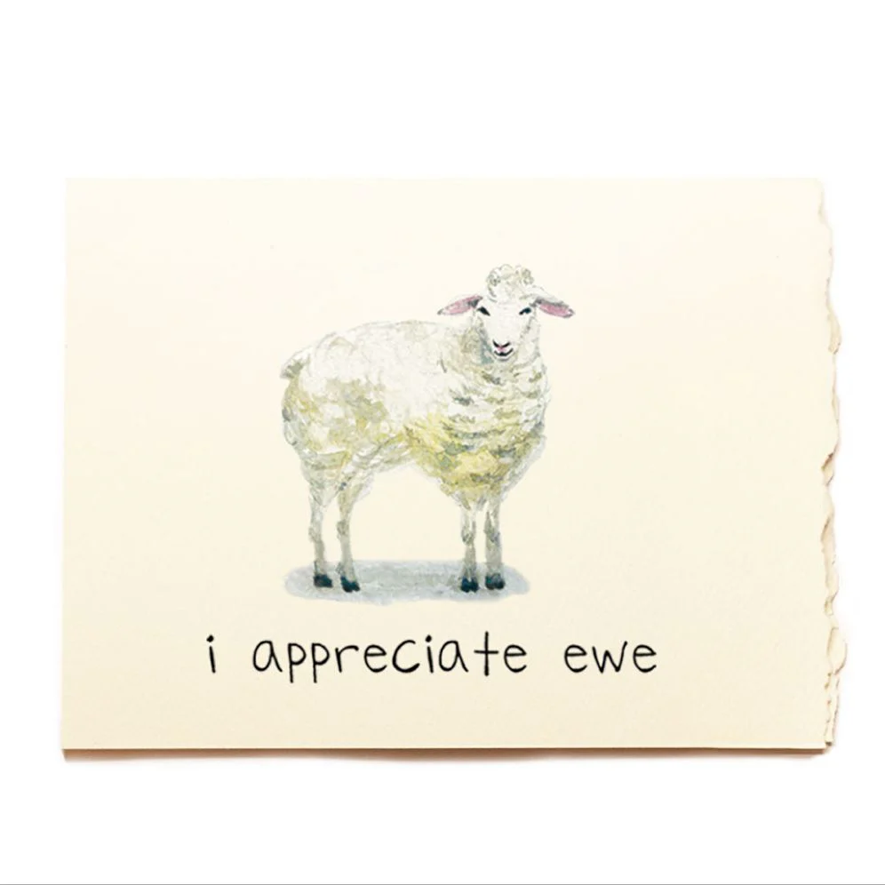 I Appreciate Ewe Friendship Card