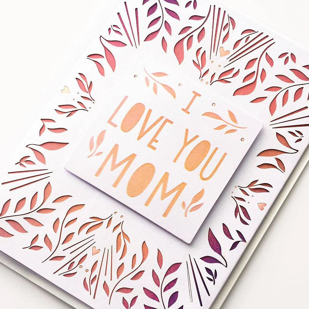 I Love You Mom Mother's Day Card - Image 2