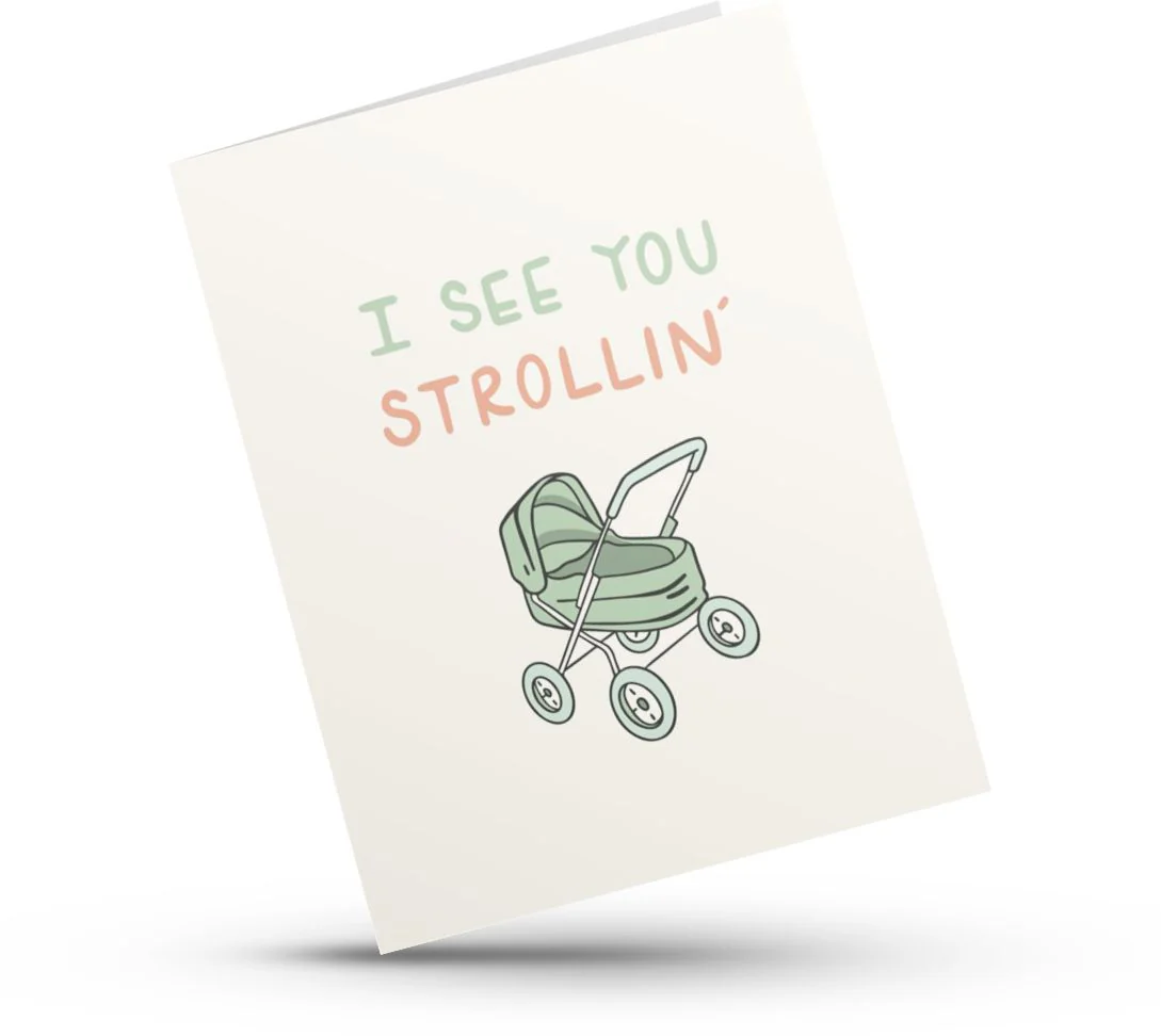 I See You Strollin Baby Card - Image 2