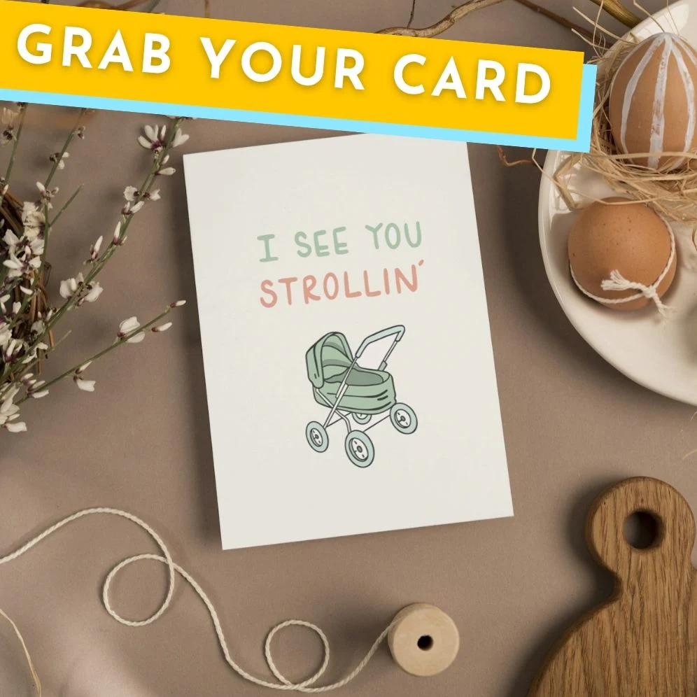 I See You Strollin Baby Card - Image 3