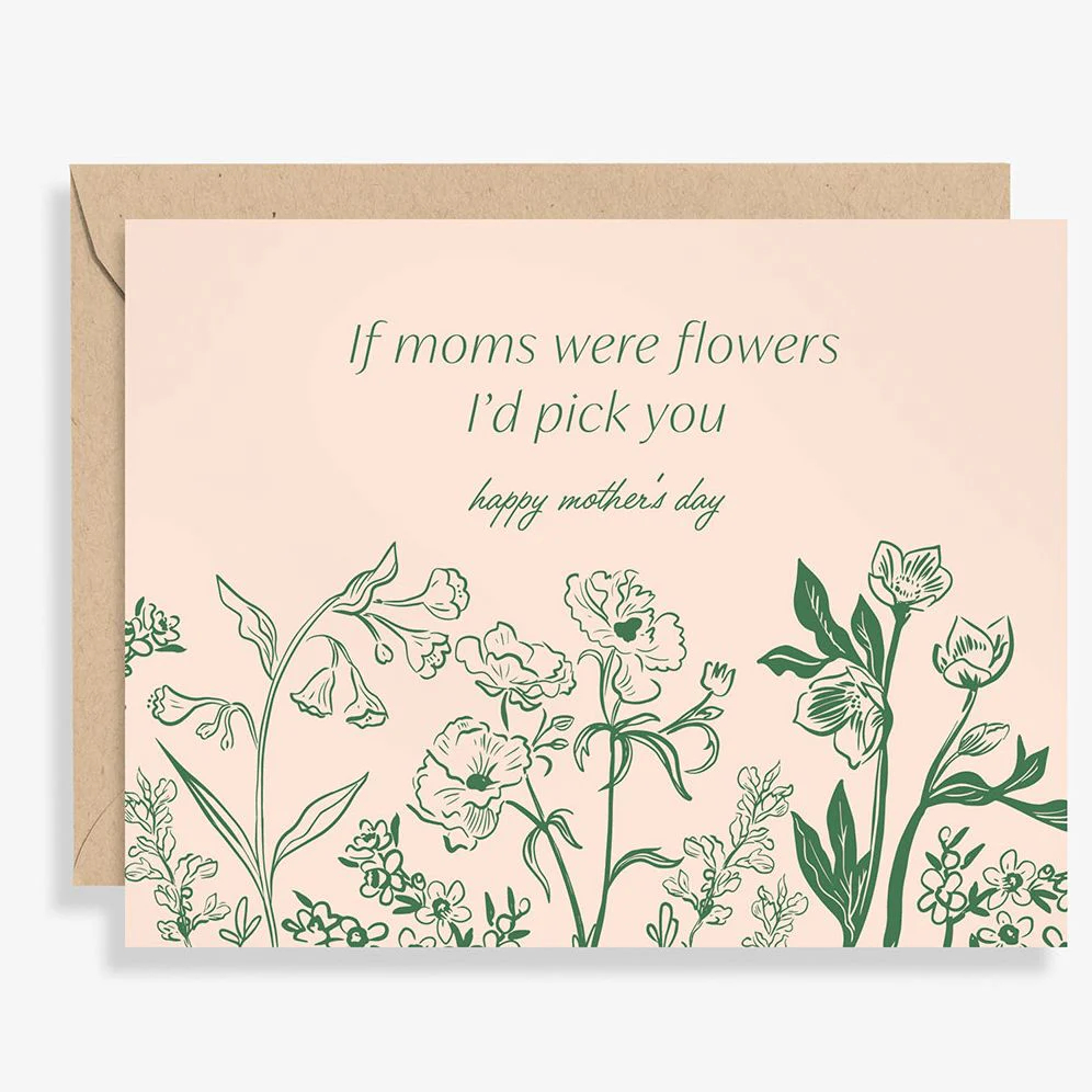I'd Pick You Mother's Day Letterpress Card