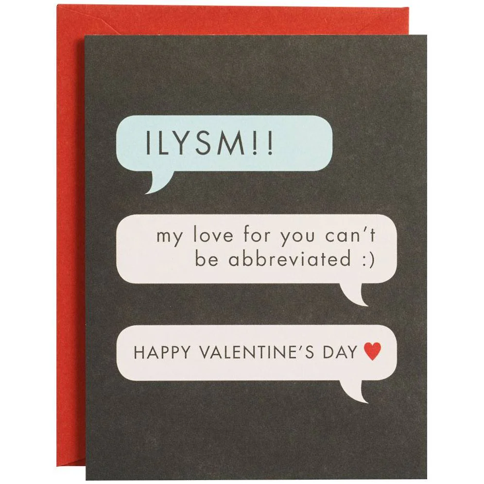 ILY Texting Valentine Card