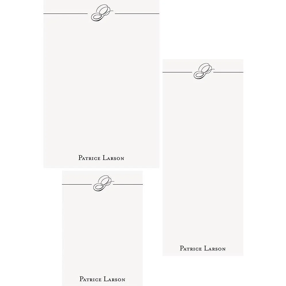 Initial Script Mixed Personalized Notepads