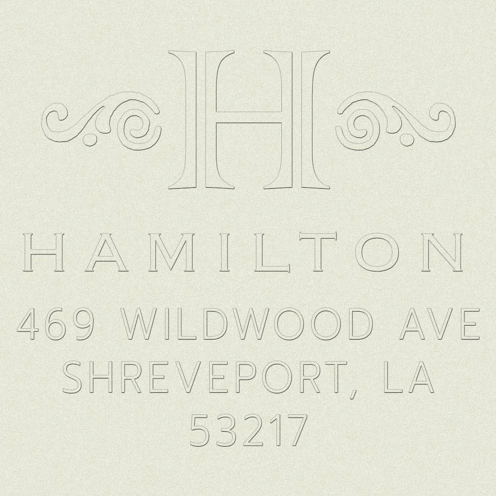 Initial Scrolls Custom Embosser Plate