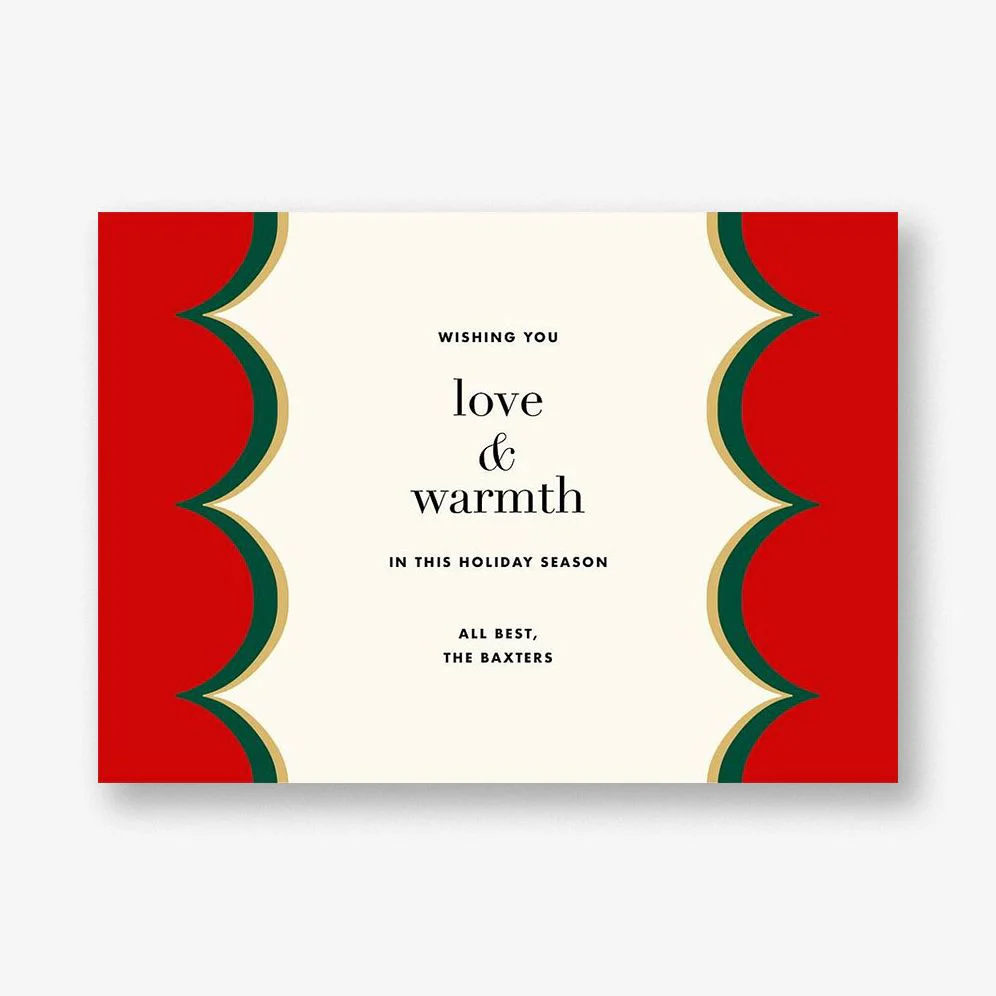 Intarsia Scallop Greeting Card