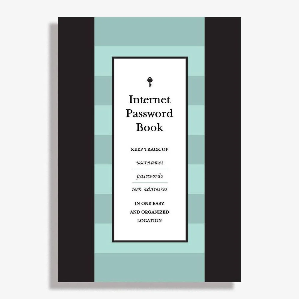 Internet Password Book: Keep Track of Usernames, Passwords, and Web Addresses in One Easy and Organized Location
