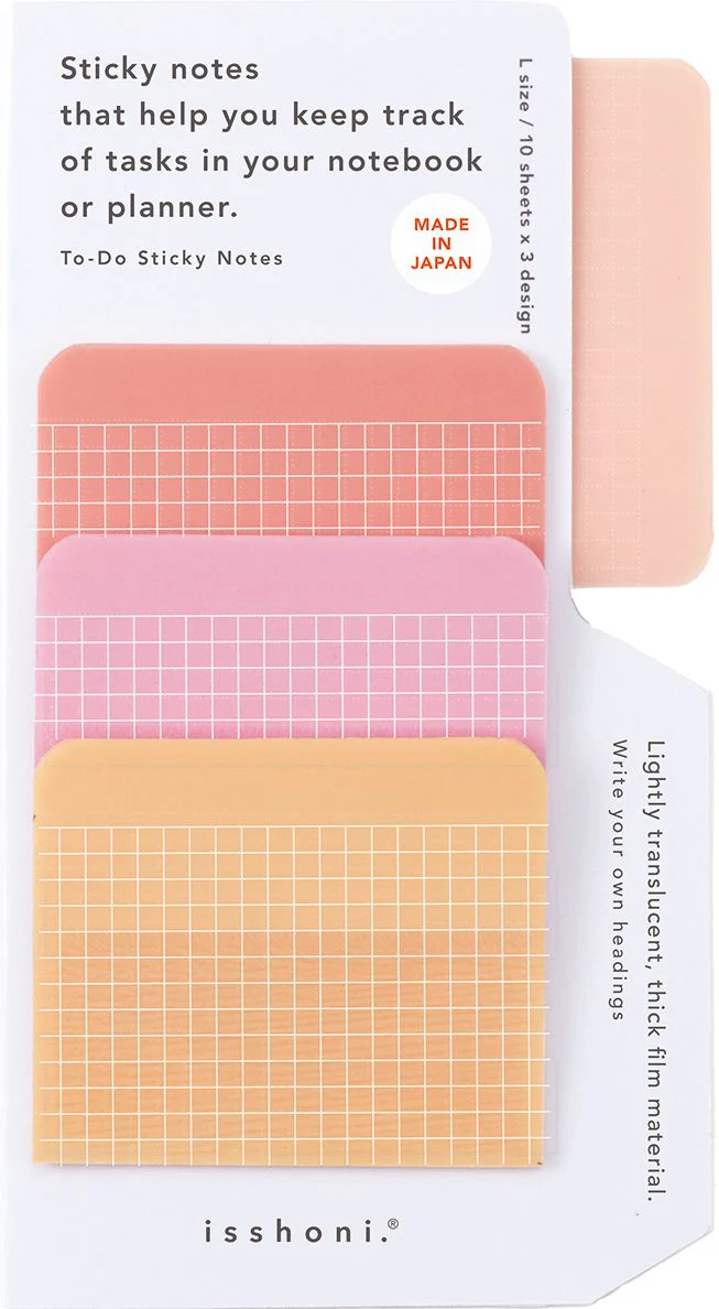 isshoni. To-Do Sticky Notes Red