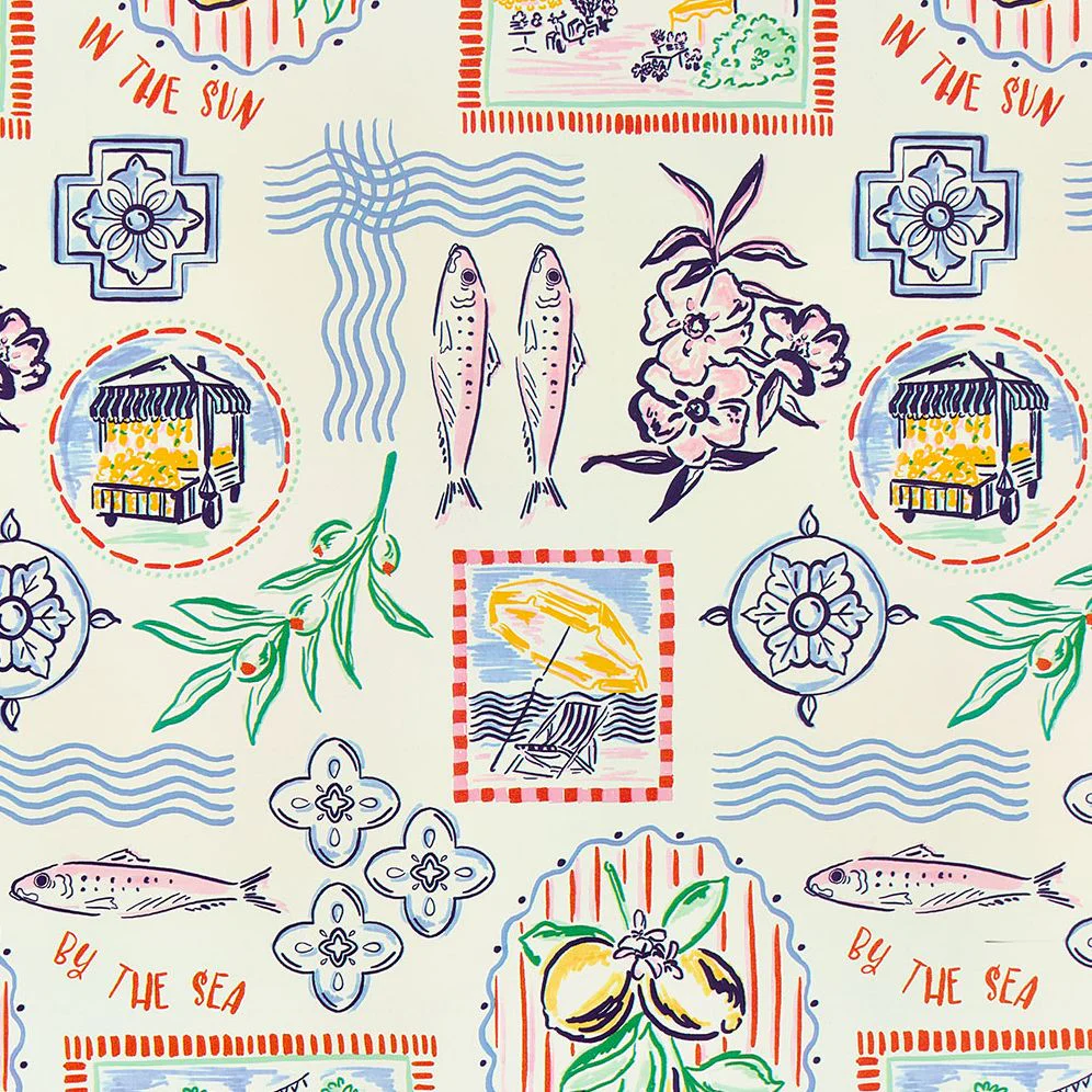 Italian Summer Wrapping Paper - Image 3
