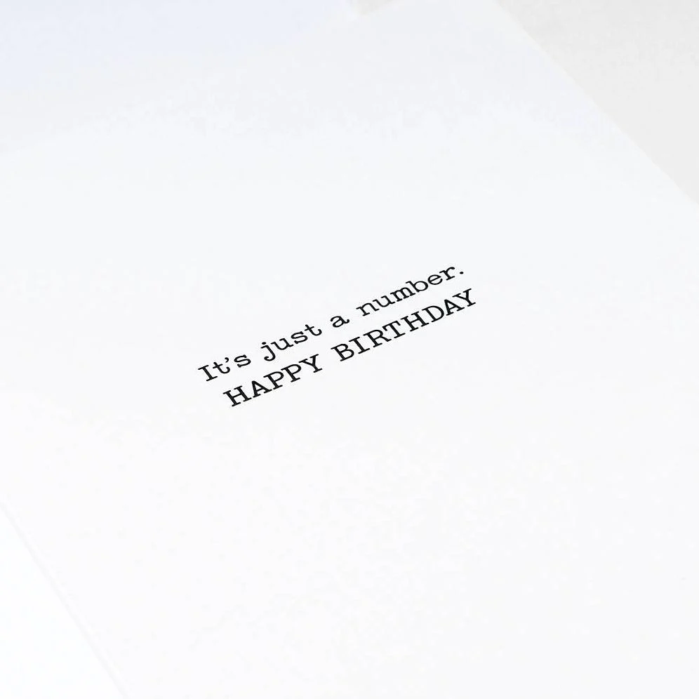 It's Just a Number Birthday Card - Image 2