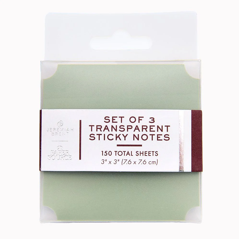 Jeremiah Brent Set of 3 Transparent Stickies - Exclusive - Image 3