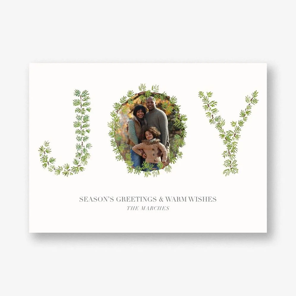 Joyous Trimmings Photo Card