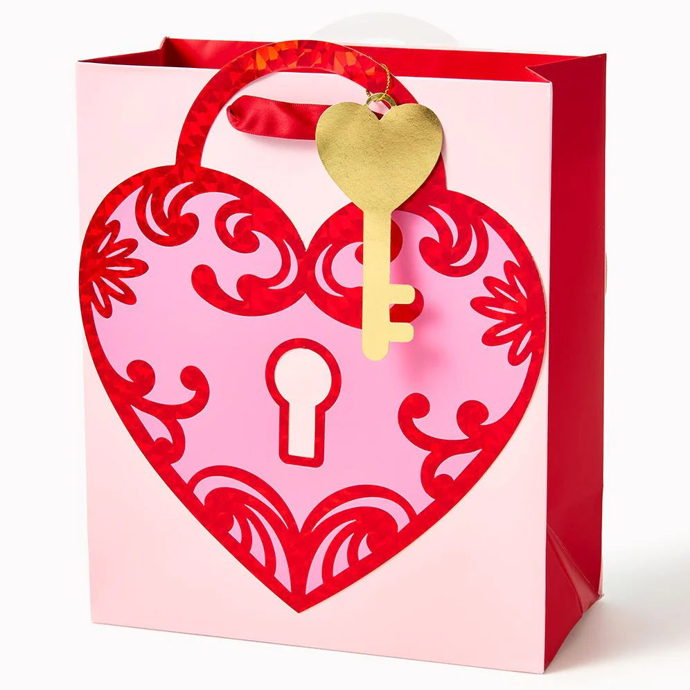 Key to My Heart Medium Diecut Gift Bag