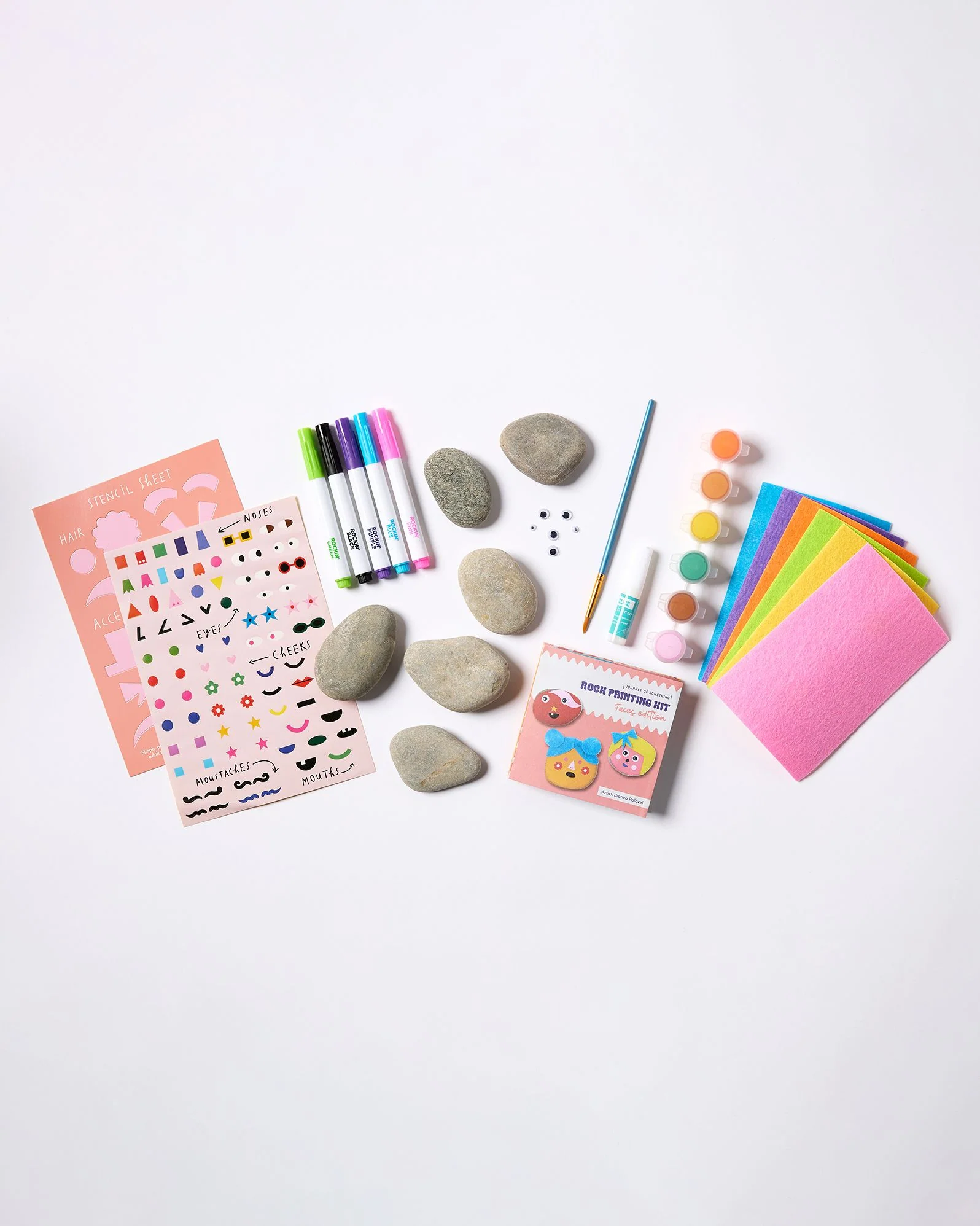 Kid's Rock Painting Kit: Cool Faces - Image 6