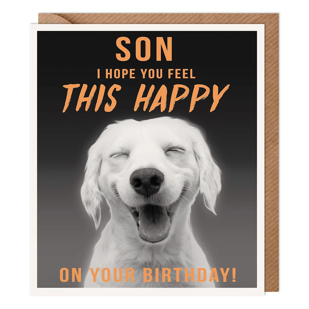 Labrador Son Birthday Card