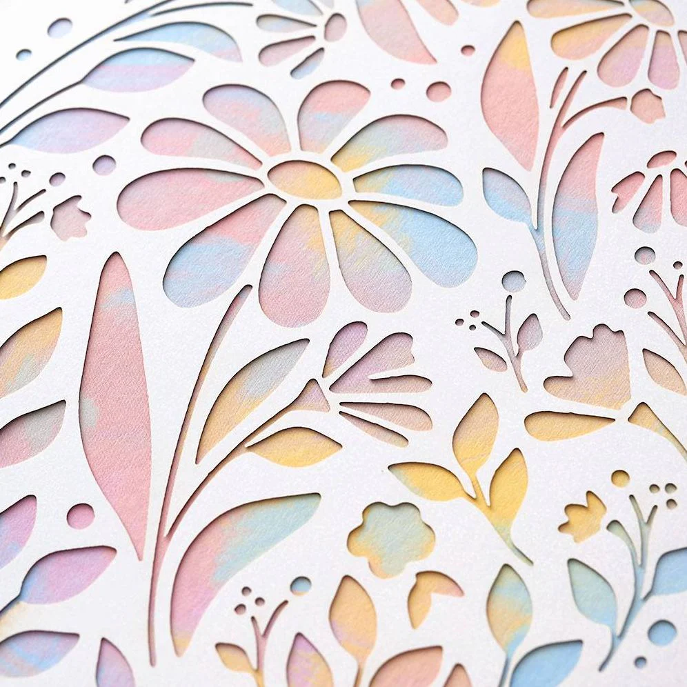 Laser Cut Gradient Egg Easter Card - Image 2