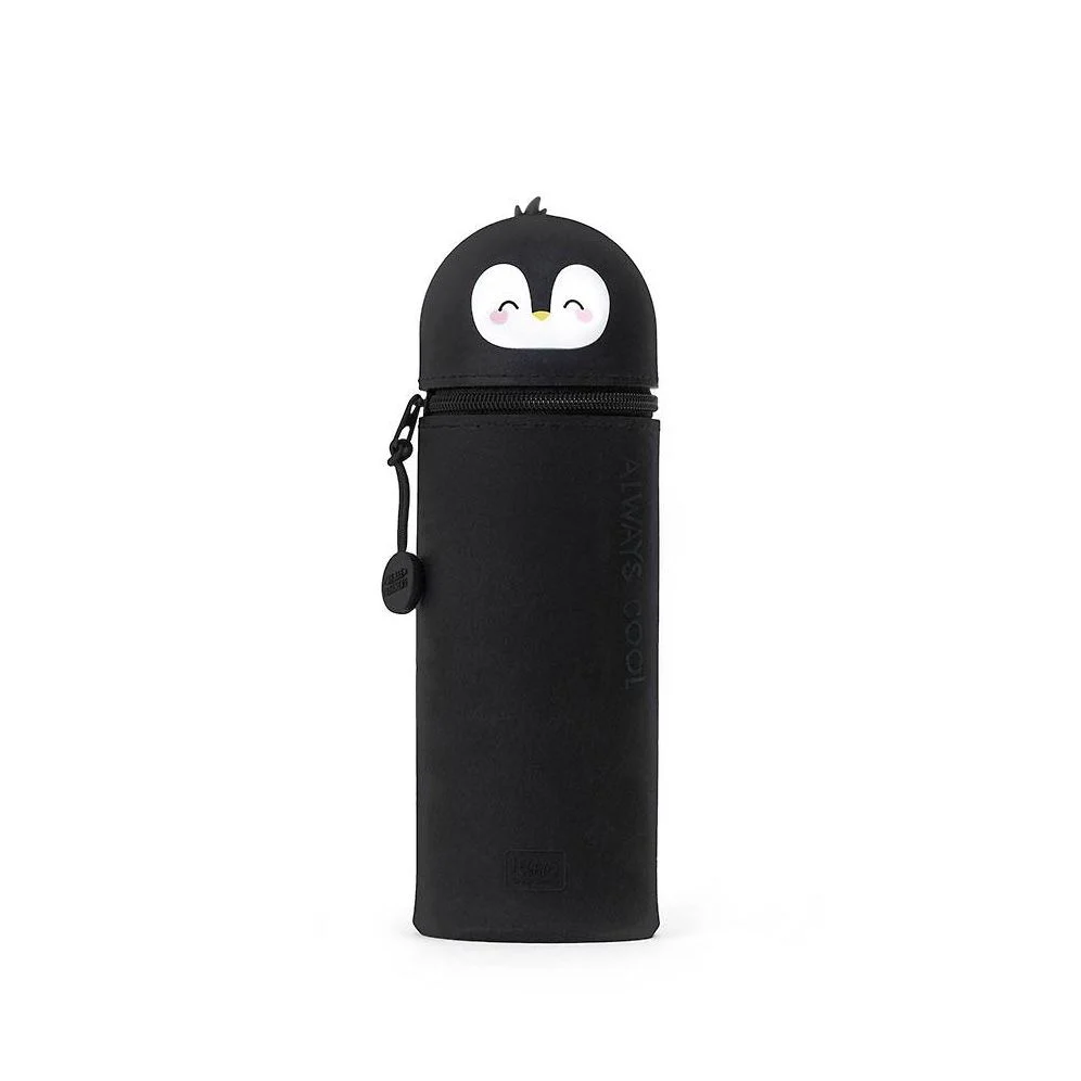 Legami 2-In-1 Silicone Pencil Case - Kawaii - Penguin