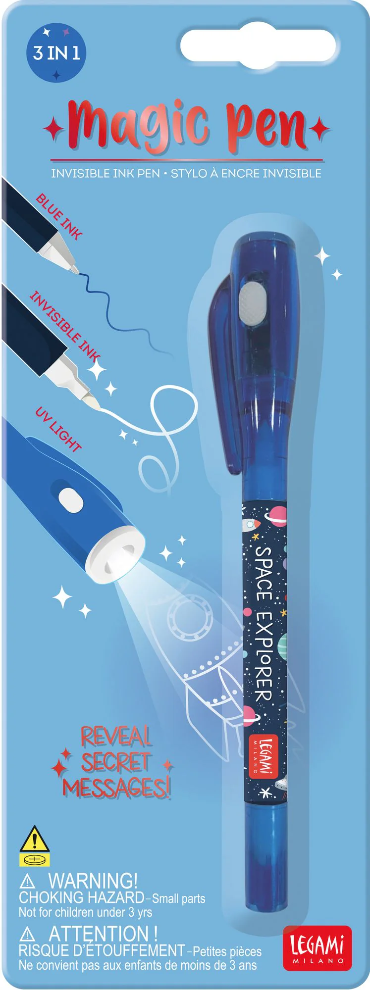 Legami Invisible Ink Pen - Magic Pen - Space - Image 2