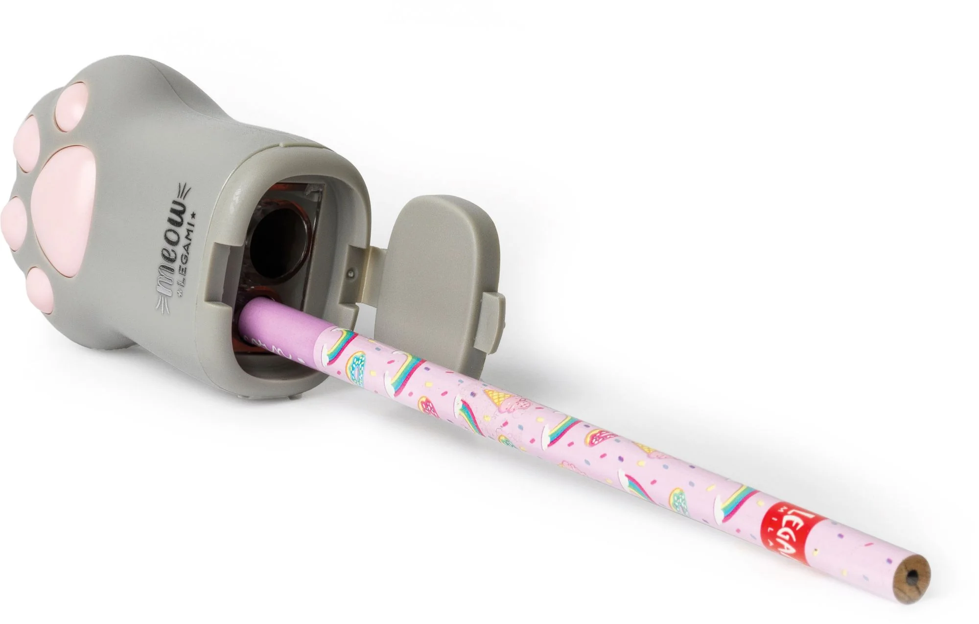 Legami Pencil Sharpener With Containe - Meow - Kitty - Image 3