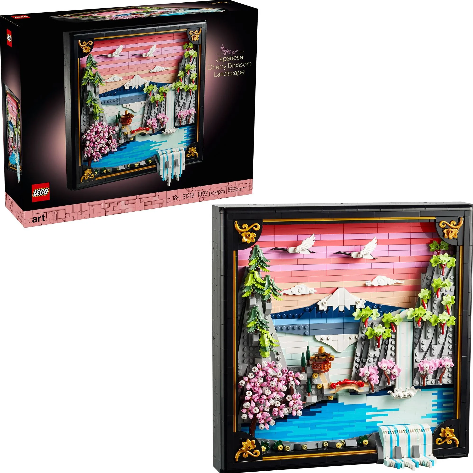 LEGO ART Japanese Cherry Blossom Landscape 31218 - Image 3