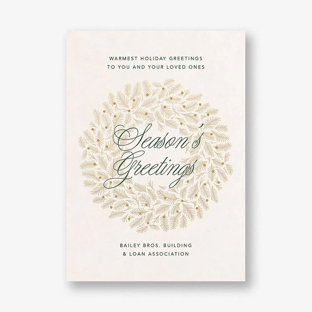Let it Glow Cream Holiday Card