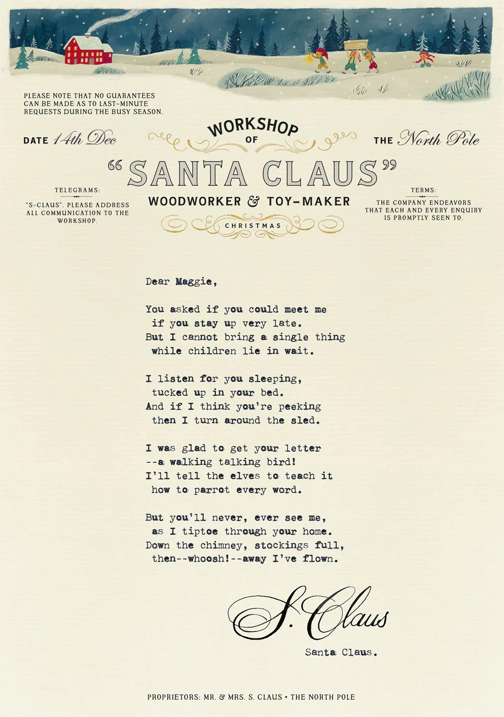 Letters from the North Pole: With Five Letters from Santa Claus to Pull Out and Read - Image 7