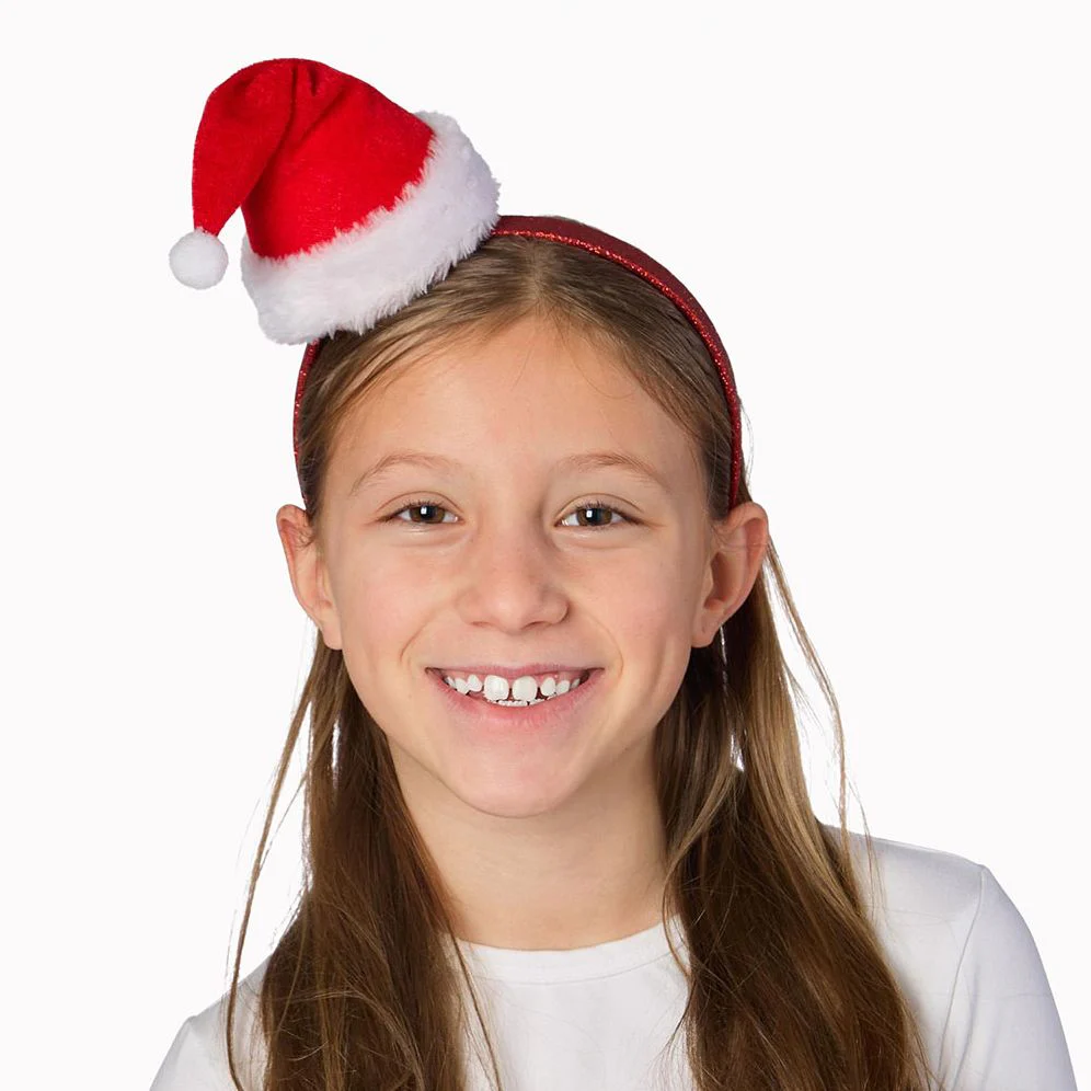 Light Up Santa Hat Headband - Image 2
