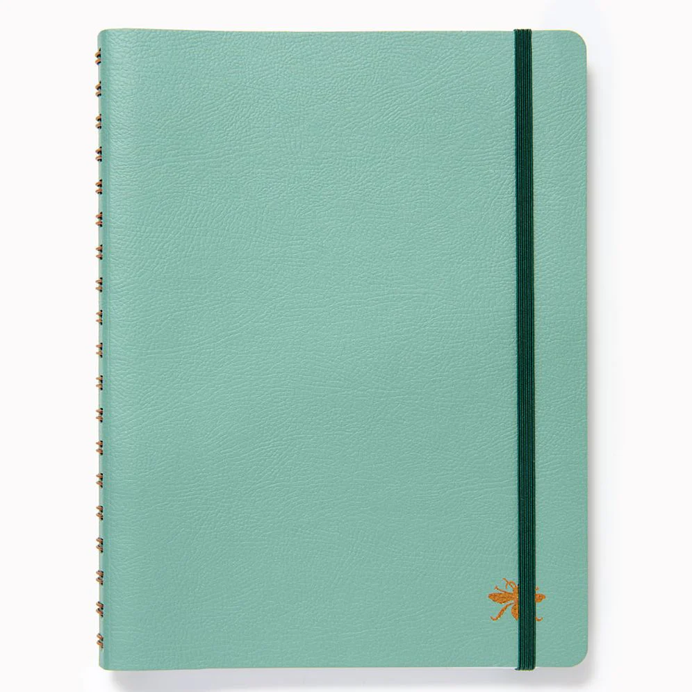 Limited Edition Paper Wasp Sage Faux Leather Semi Concealed Journal