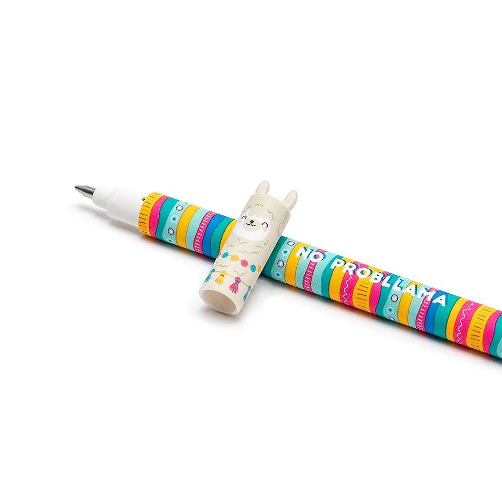 Llama Erasable Gel Pen - Blue Ink - Image 5