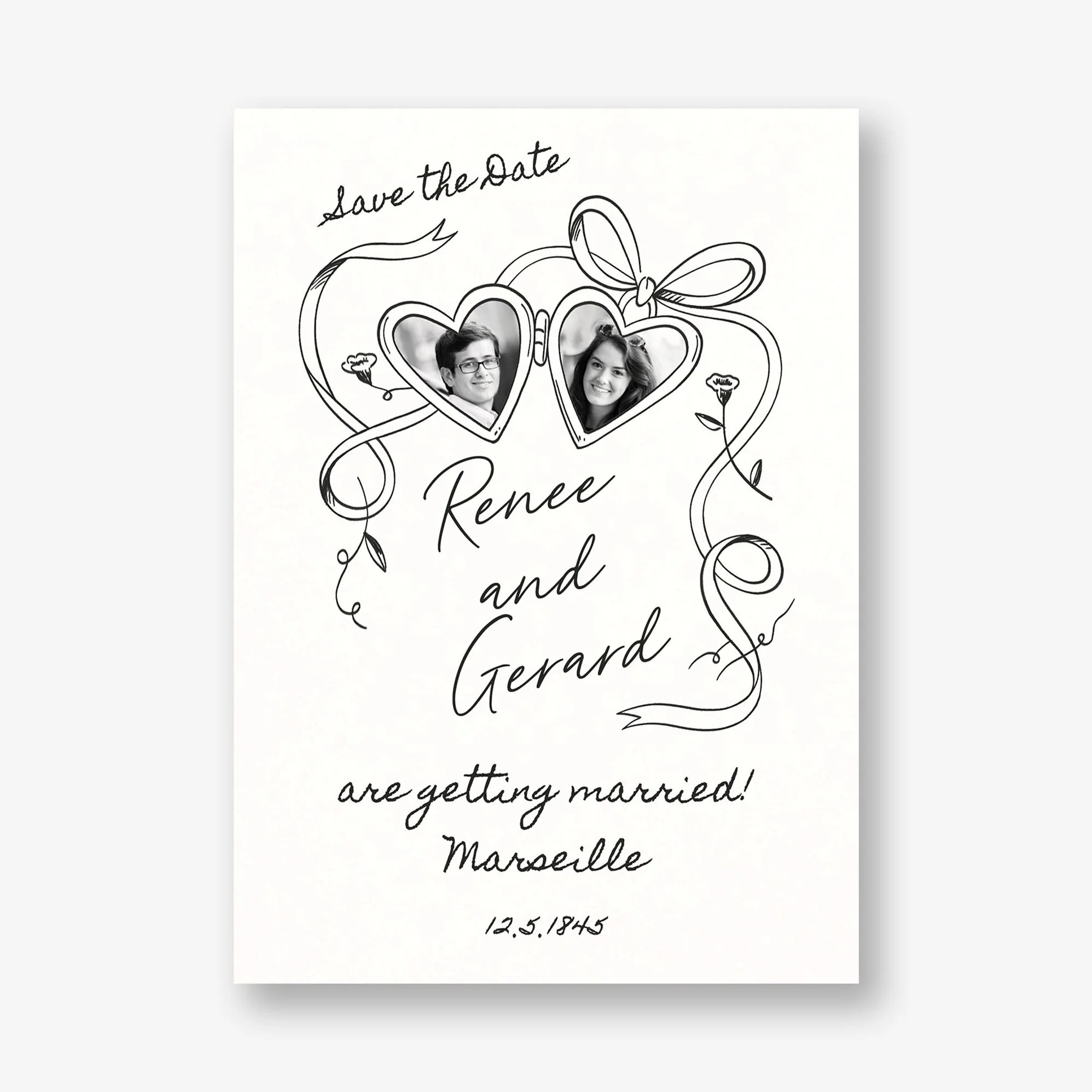 Locket Photo Save the Date
