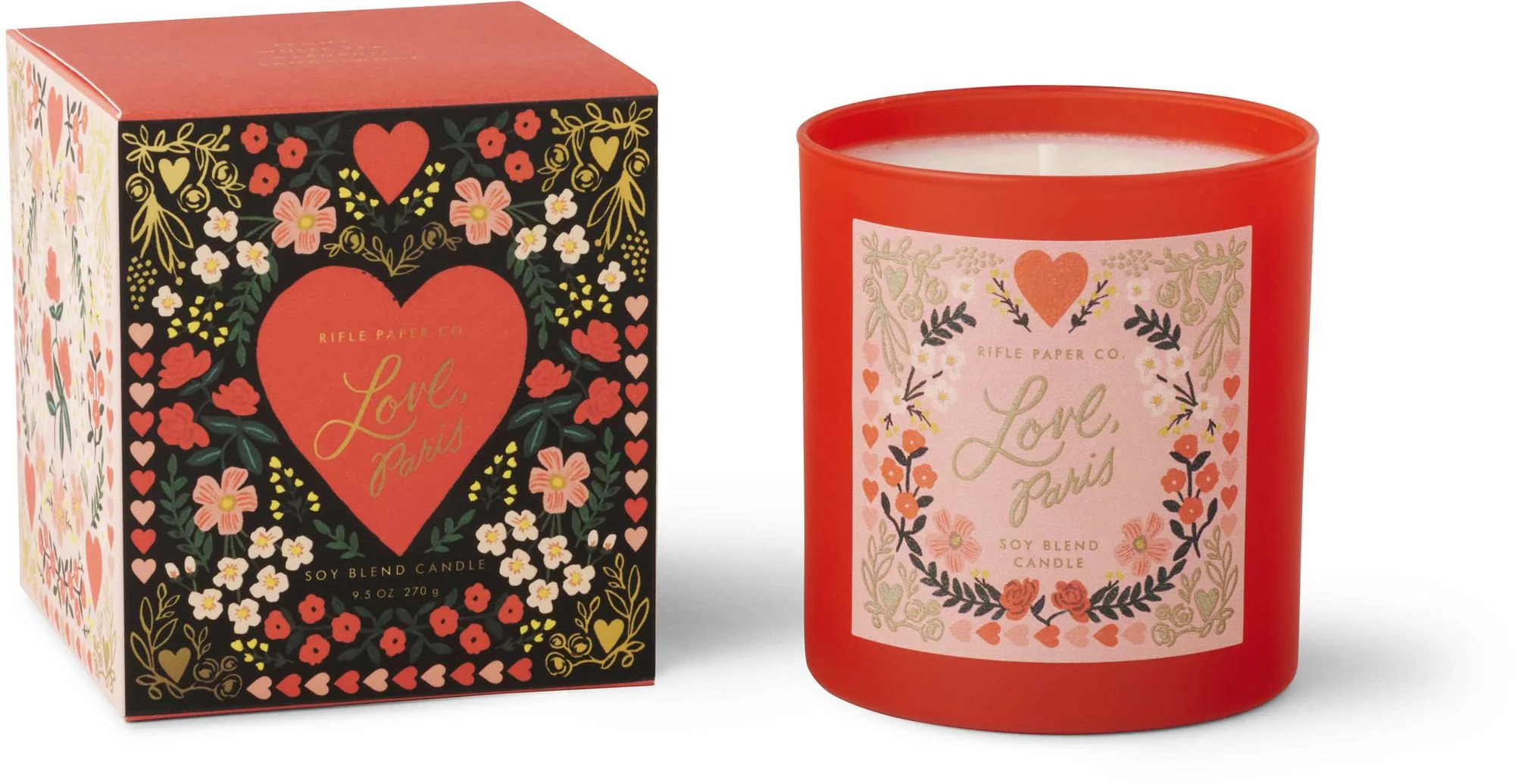 Love, Paris 9 oz Glass Candle - Image 2