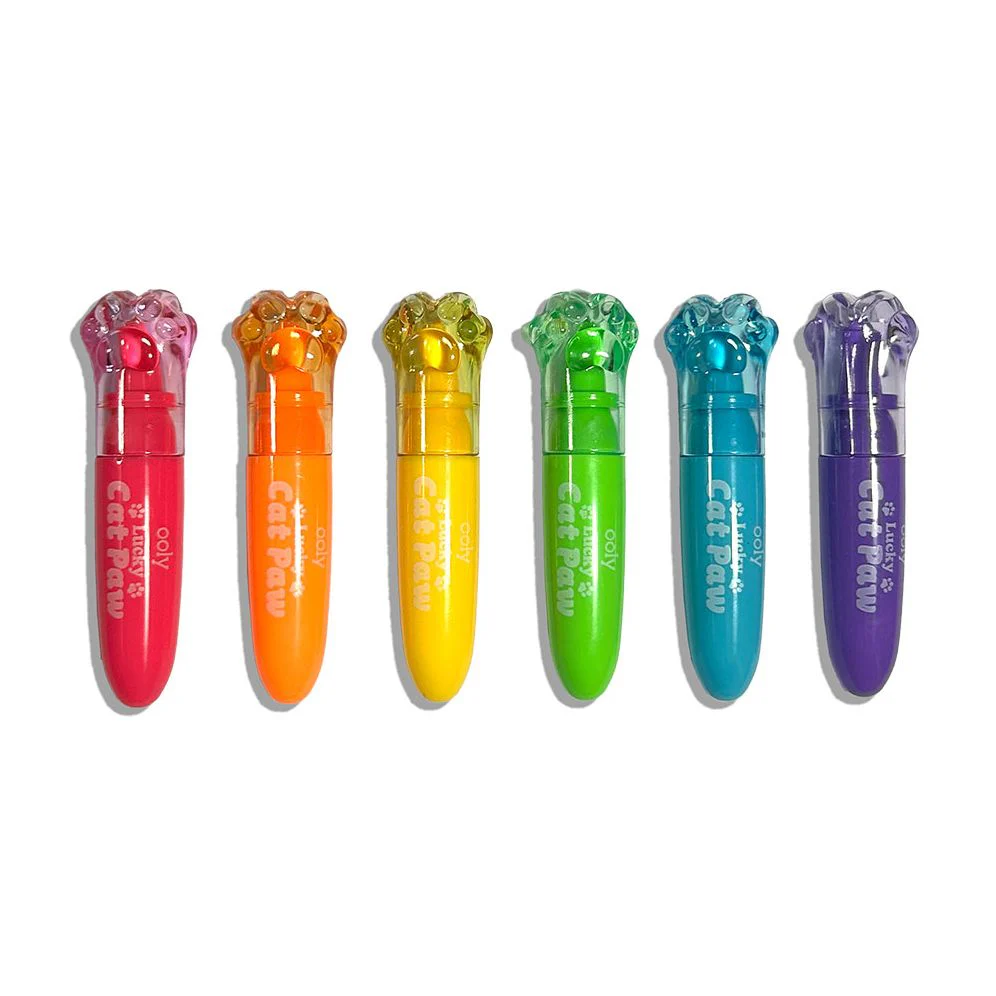 Lucky Cat Paw: Neon Highlighters - Grape Scent (Set of 6) - Image 3