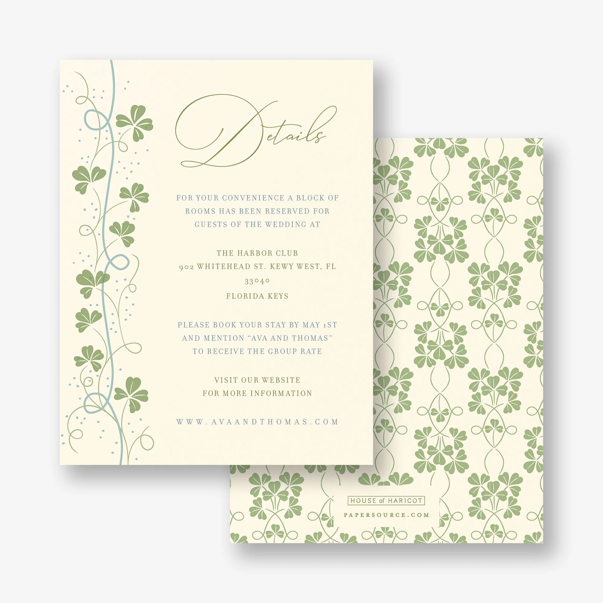 Lucky Clovers Information Card - Image 2