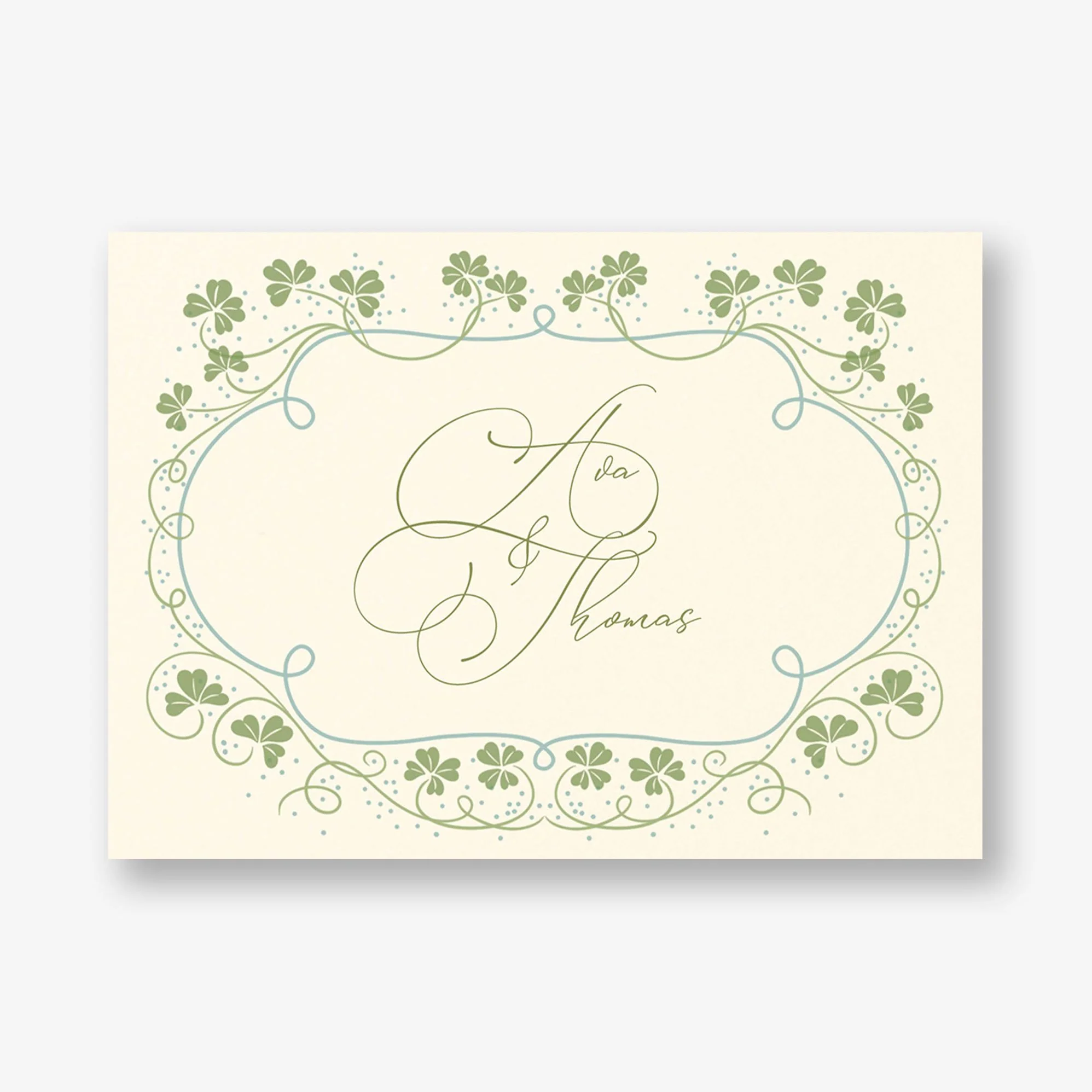 Lucky Clovers Thank You Card