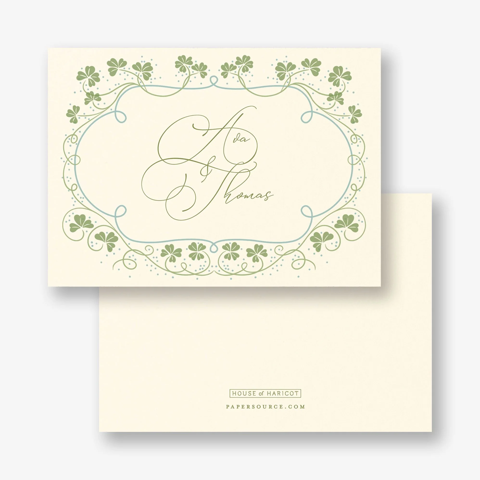 Lucky Clovers Thank You Card - Image 3
