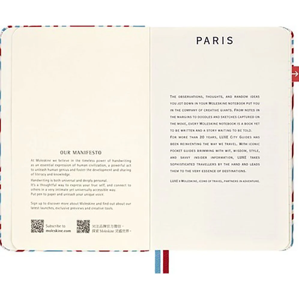 LUXE x Moleskine - Paris City Travel Guide Pocket Notebook - Image 3