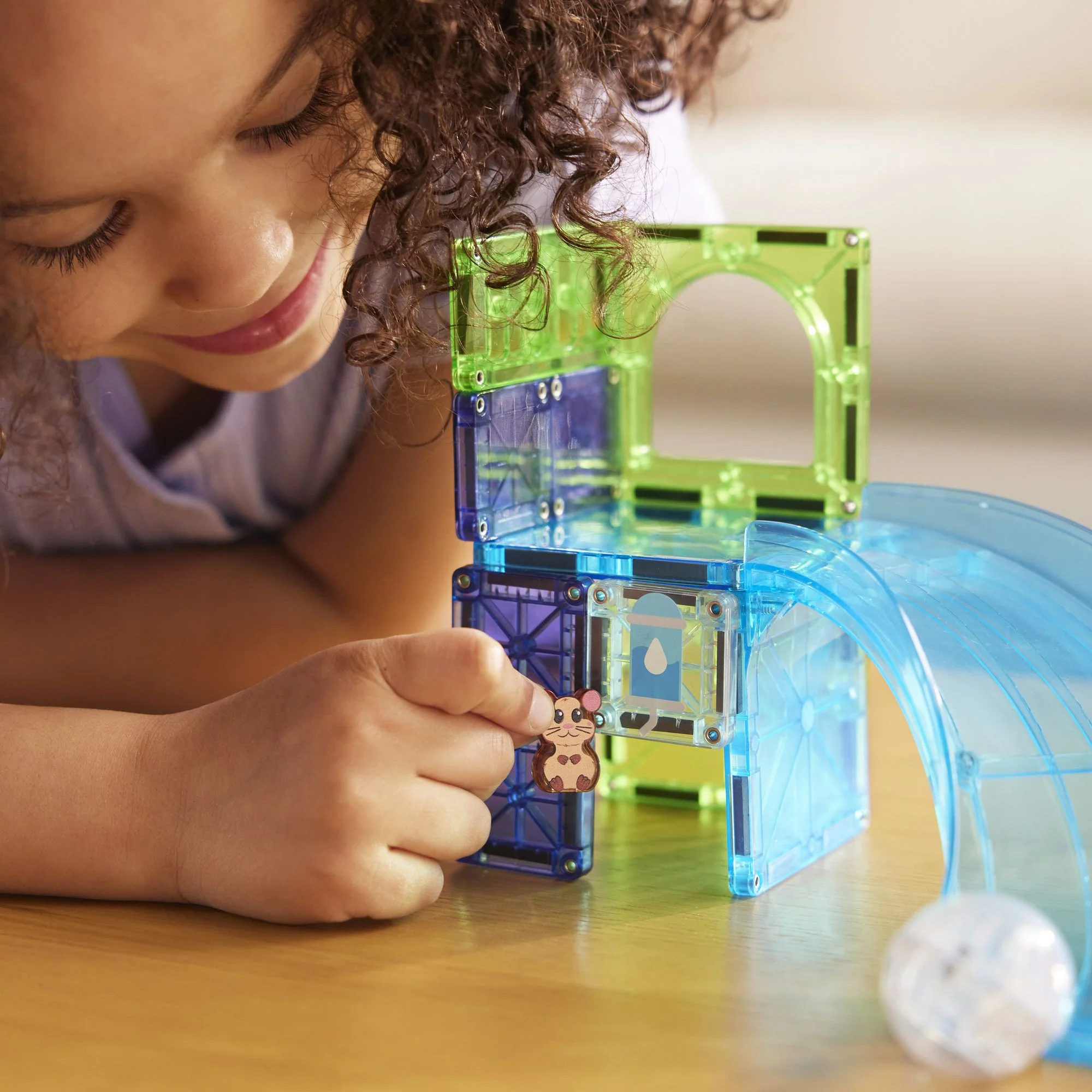 MAGNA-TILES® Hamster Ball 13-Piece Magnetic Construction Set, The Original Magnetic Building Brand - Image 7