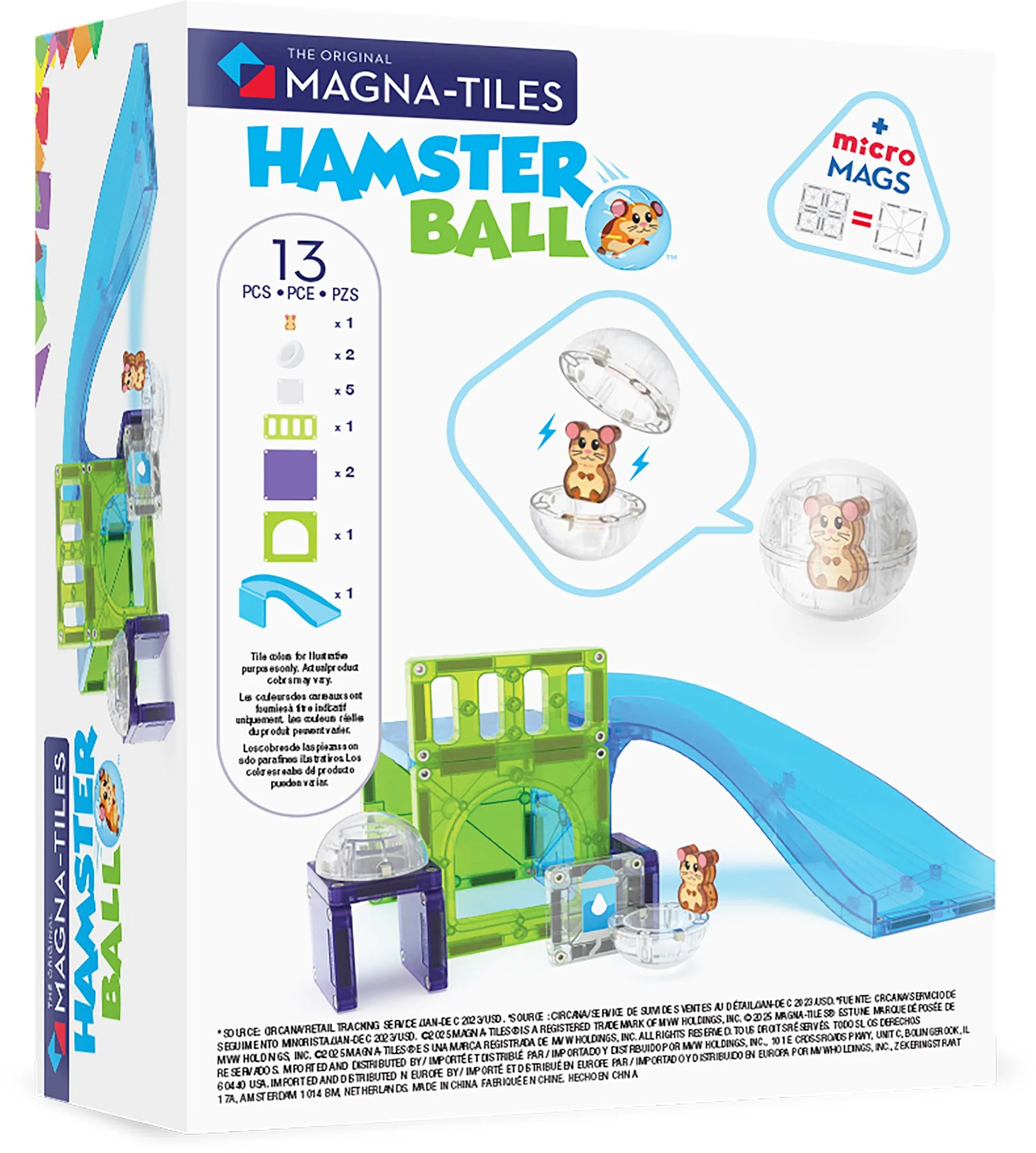 MAGNA-TILES® Hamster Ball 13-Piece Magnetic Construction Set, The Original Magnetic Building Brand - Image 9