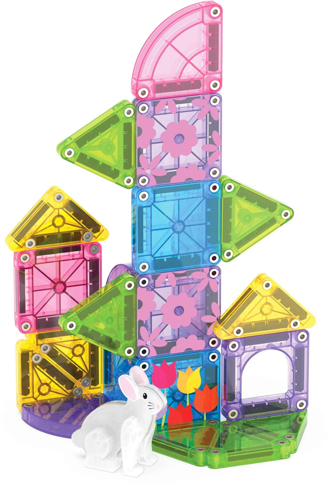 MAGNA-TILES® microMAGS Spring Garden Travel Set 24-Piece Magnetic Construction Set, The Original Magnetic Building Brand - Image 10