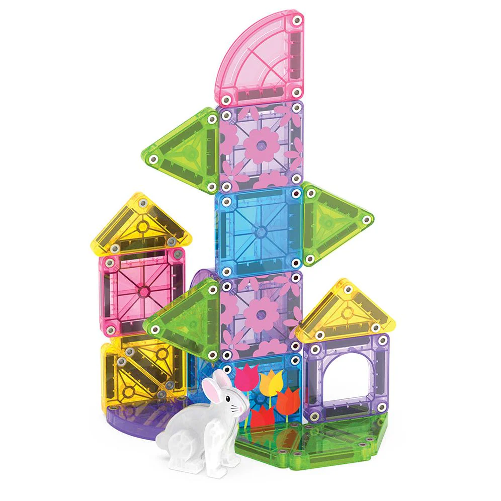 MAGNA-TILES® microMAGS Spring Garden Travel Set 24-Piece Magnetic Construction Set, The Original Magnetic Building Brand - Image 5