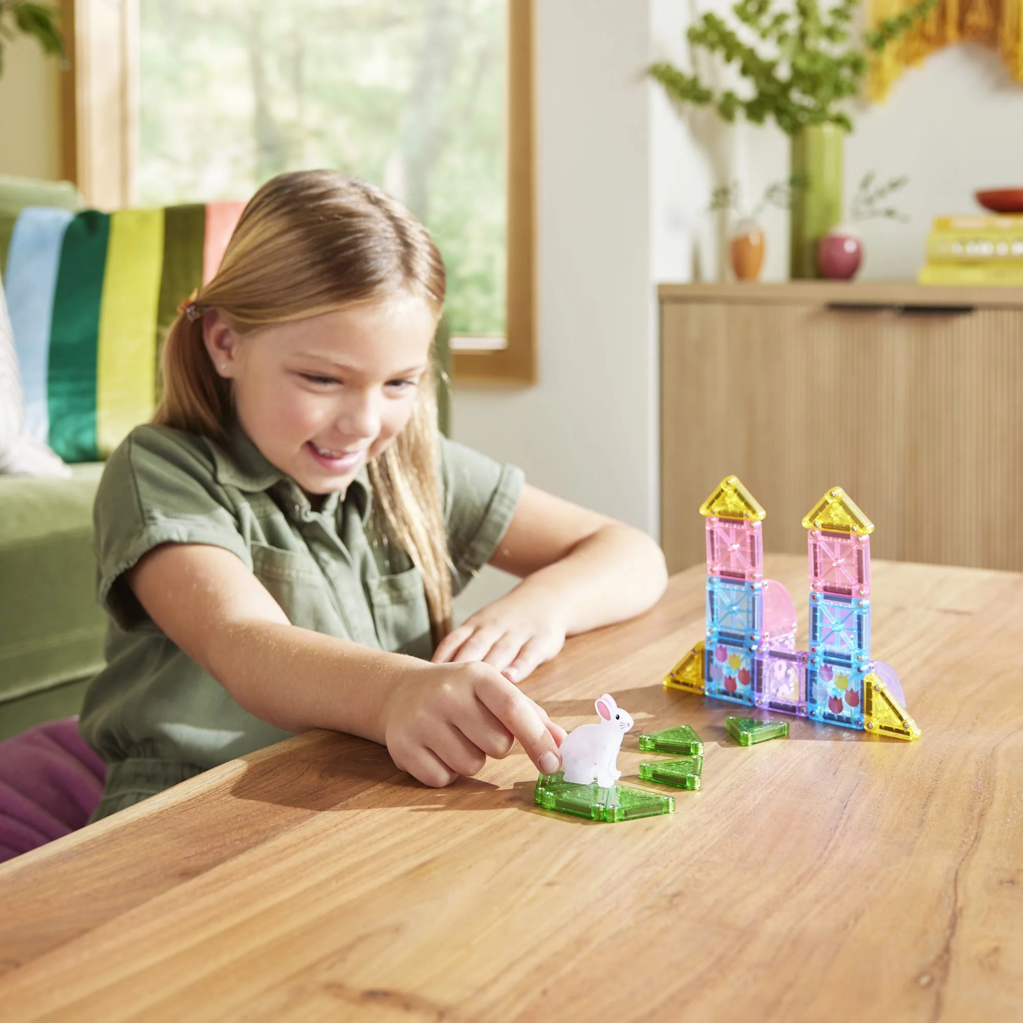 MAGNA-TILES® microMAGS Spring Garden Travel Set 24-Piece Magnetic Construction Set, The Original Magnetic Building Brand - Image 9