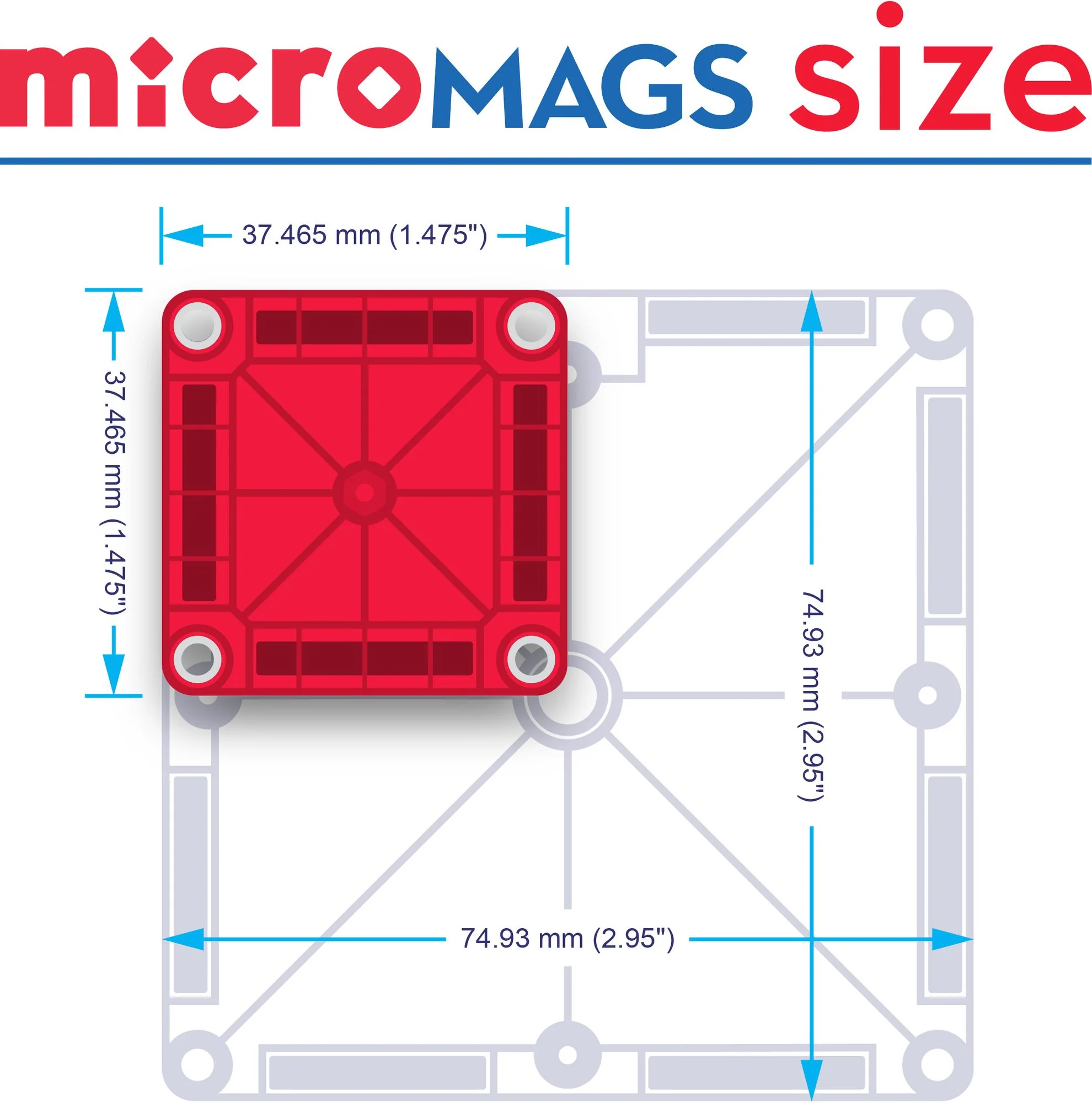 MAGNA-TILES microMAGS Travel Set, 26-Piece Magnetic Construction Set, The ORIGINAL Magnetic Building Brand - Image 14