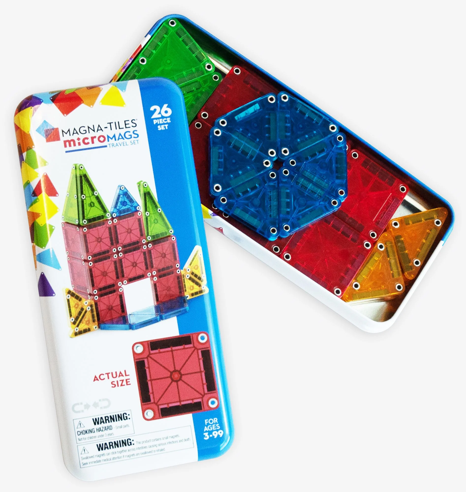 MAGNA-TILES microMAGS Travel Set, 26-Piece Magnetic Construction Set, The ORIGINAL Magnetic Building Brand - Image 9