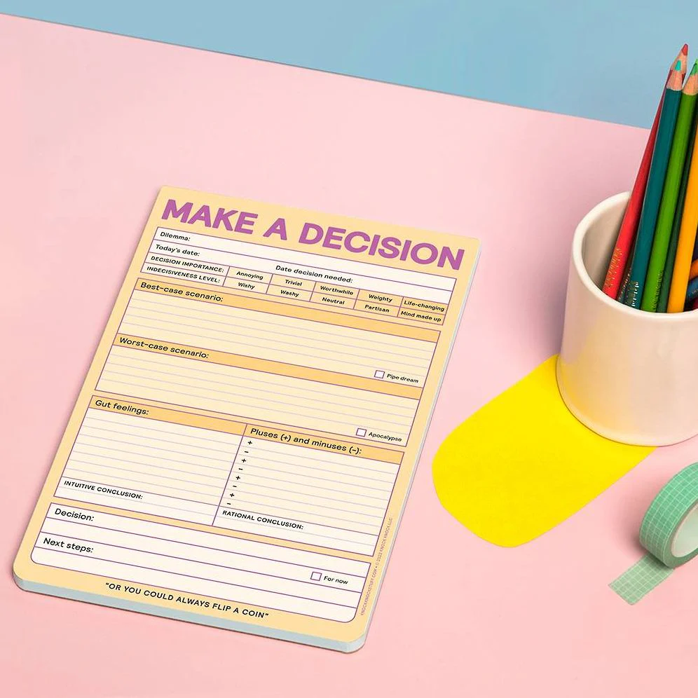 Make A Decision Knock Knock Pad - Image 5