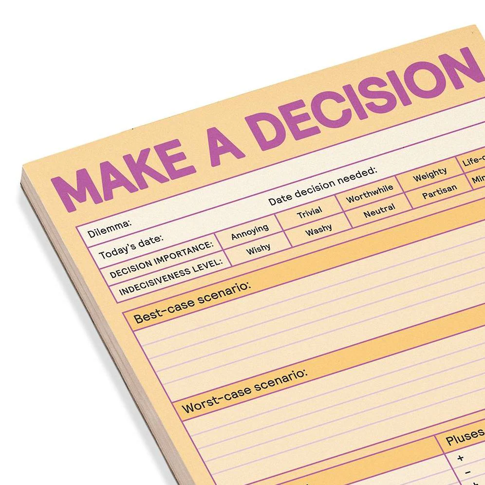 Make A Decision Knock Knock Pad - Image 6