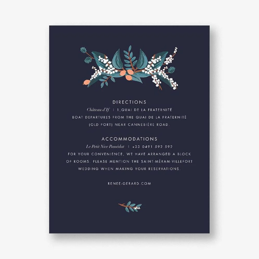 Mandarin Grove Information Card