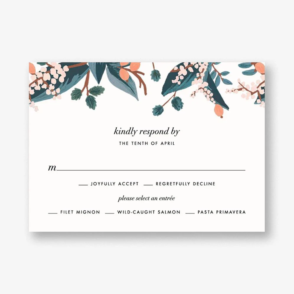 Mandarin Grove Response Card