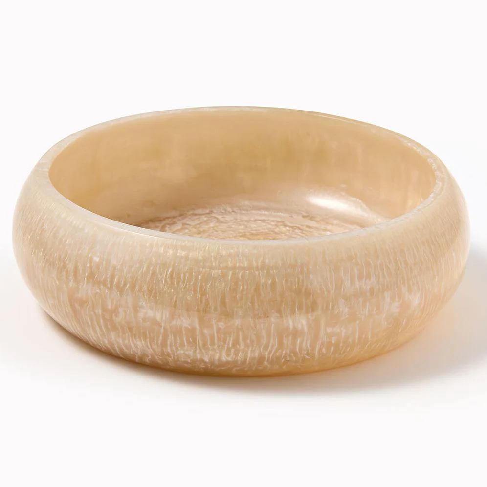 Marbled Resin Salad Bowl