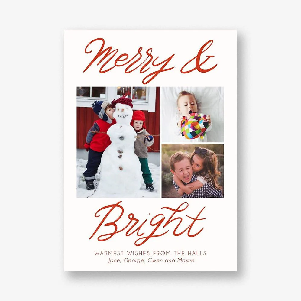 Merry & Bright Photo Card